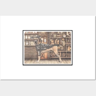 Great Dane Steampunk Posters and Art